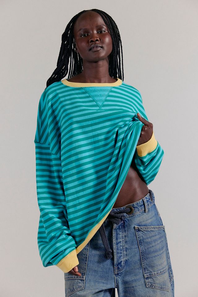 We The Free Sweat-shirt ample rayé classique #4