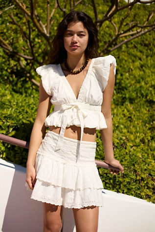 Bring The Bubble Top by free-est at Free People in White, Size: M