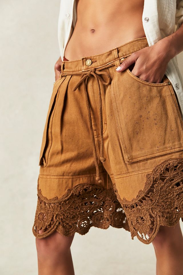 Good Chakras Crochet Shorts