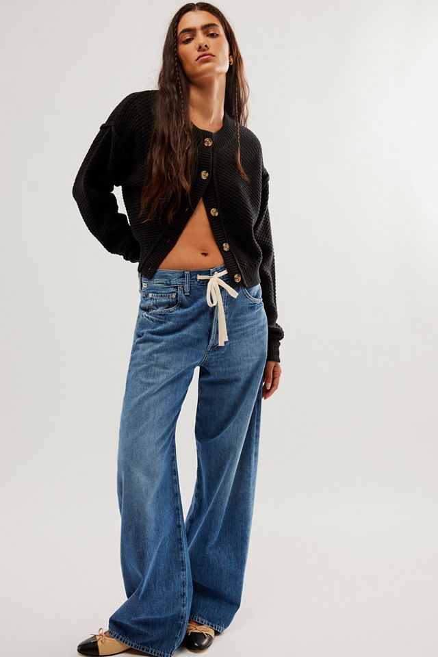 Shop Citizens of Humanity Brynn Drawstring Wide-Leg Jeans