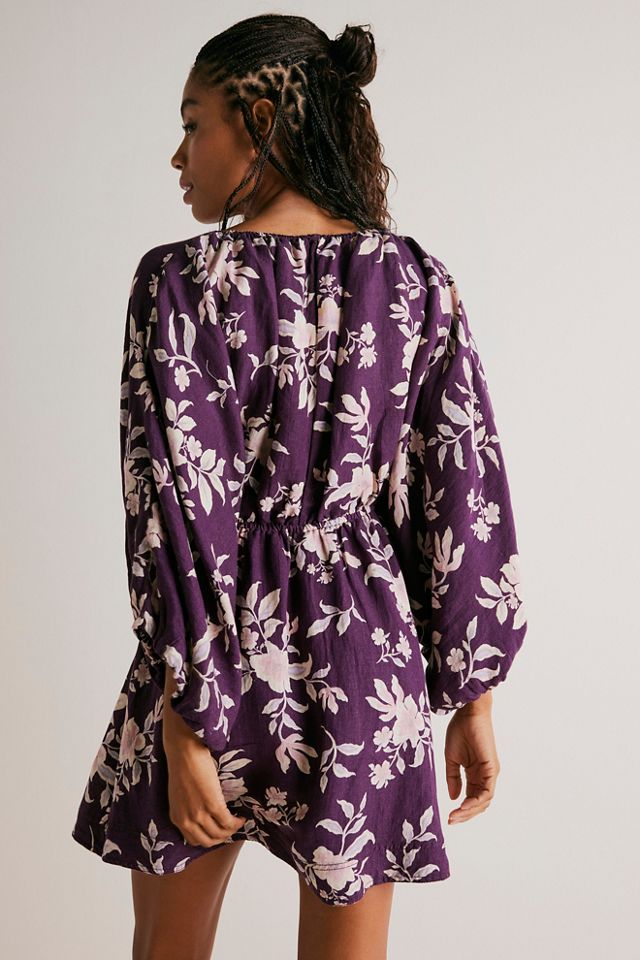 Free People Portia Printed Mini Dress. 4