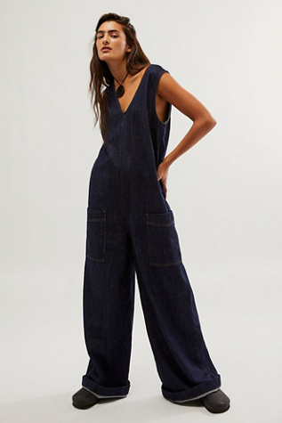 Express sales jean jumpsuit