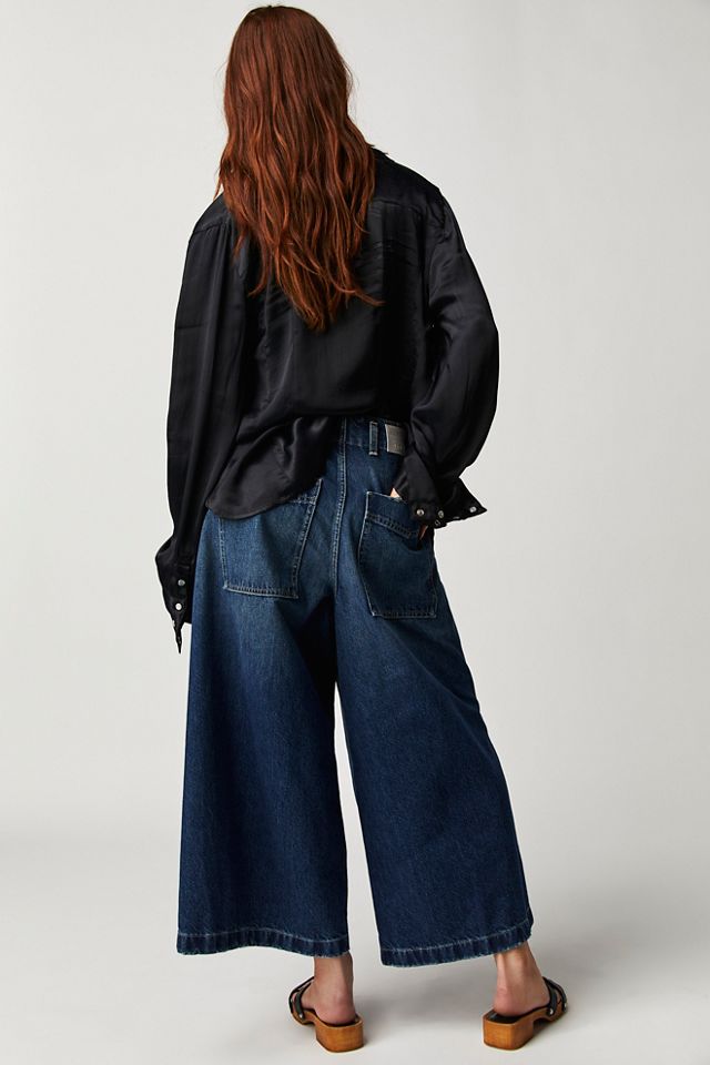 Levi's wide outlet leg pleated jeans