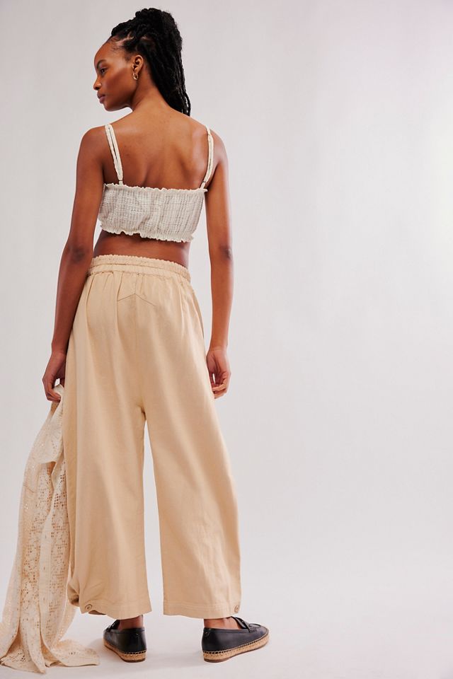 Free People Cool Harbor Wide-leg Pants At In High Risk, Size: Xs in Red