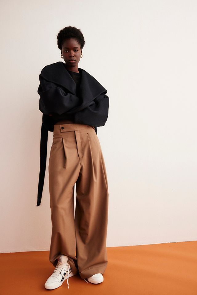 High Rise Wide-Leg Trousers