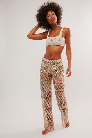 New Free People Festival Sequin Pants Size L