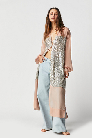 Never Fully Dressed Sequin Mix Lil Shirt Dress | Free People UK