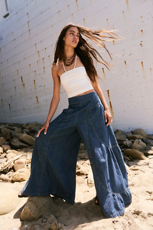We The Free Dawn On Me Wide-Leg Jeans en London Blue, pour femme taille: XS chez Free People