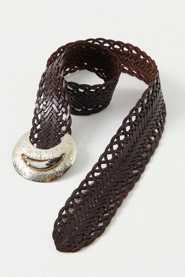 Lunar Eclipse Belt by Z & L at Free People in Brown