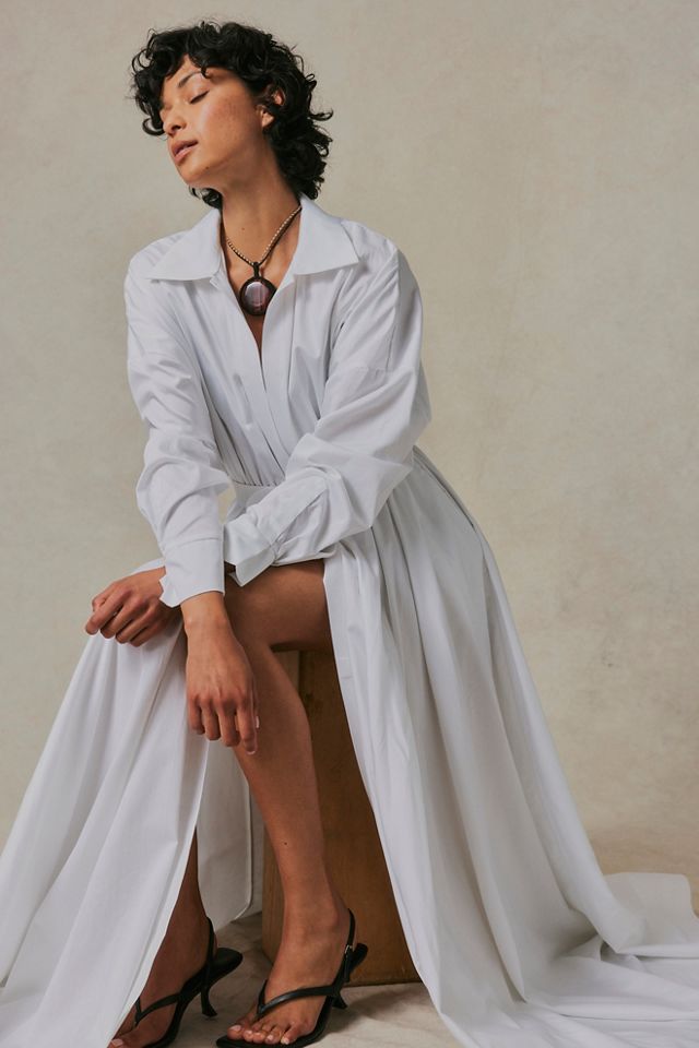 Oversized maxi best sale shirt dress