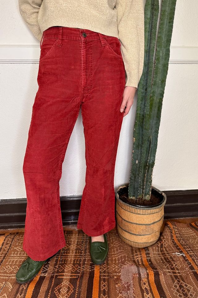 1970s Burgundy Levi Corduroy Pants Selected by Grievous Angel