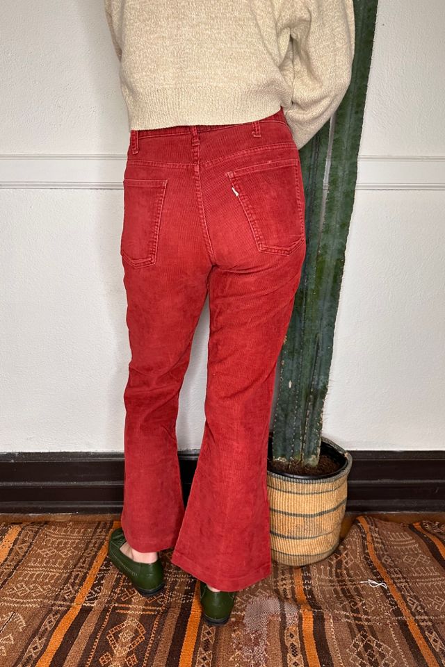 1970s Burgundy Levi Corduroy Pants Selected by Grievous Angel