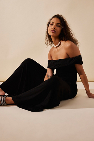 FreePeople ワンピース NEW FREE PEOPLE FP BEACH Sz L LET'S CHILL ONE PIECE JUMPSUIT