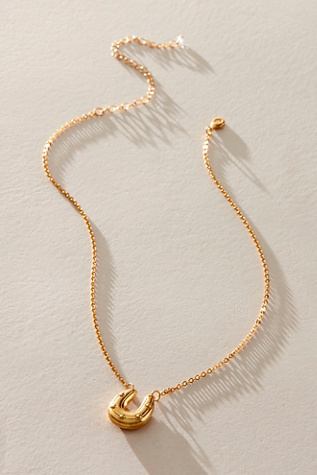 Lucy Gold Plated Pendant Necklace at Free People in A/s