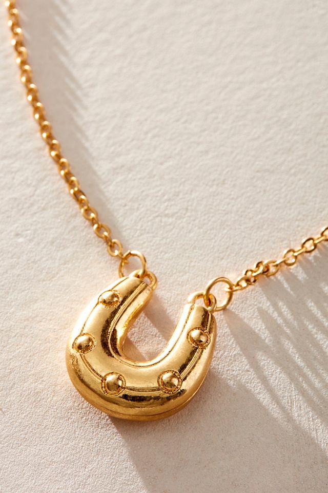 Lucy Gold Plated Pendant Necklace #1