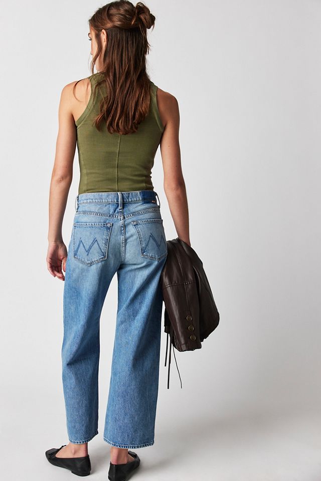 MOTHER The Dodger Embroidered Ankle Jeans #2