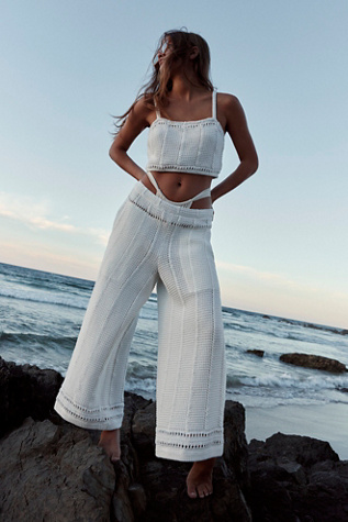 Stanza Fauxchet Sweater Co-Ord by free-est at Free People in Ivory, Size: Large
