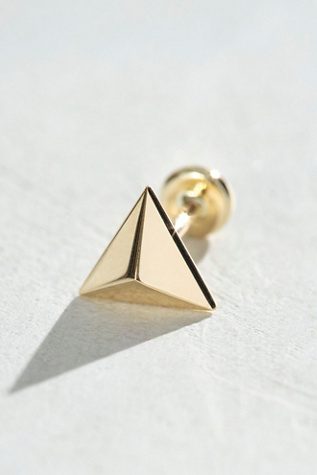 Maria Tash 7mm Faceted Triangle Threaded Stud