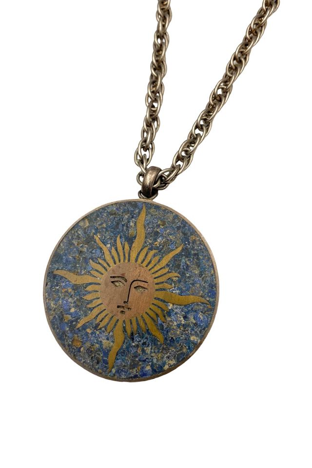 Sun hot sale medallion necklace