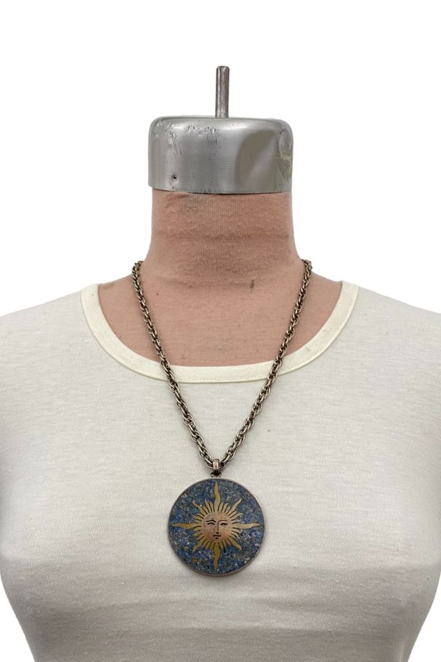 1970s Vintage Sun Medallion Necklace Selected by BusyLady Baca & The Goods #3