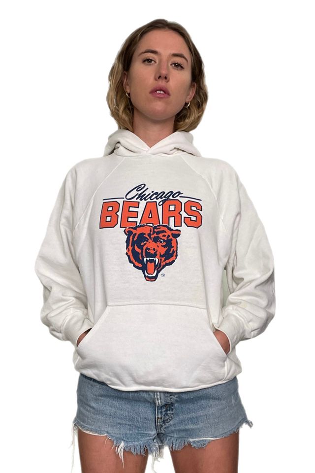 Vintage 1980's Chicago Bears Hooded Sweatshirt Selected By Villains Vintage