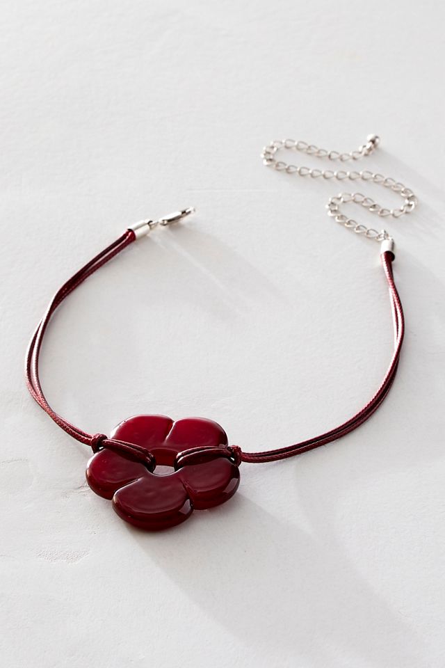 Collier ras de cou en cordon Baby Flower