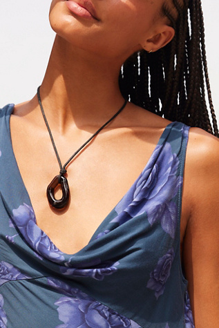 Summertime Cord Choker at Free People in Black