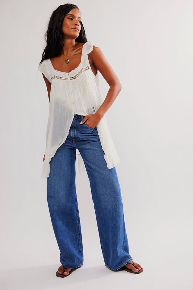 WOMEN'S U WIDE LEG JEANS