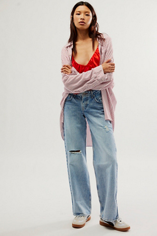 Levi's Ribcage Cord Wide-Leg Pants, Free People