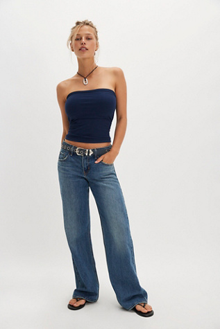 Levi's Low Loose Jeans at Free People in Dark Wash, Size: 29