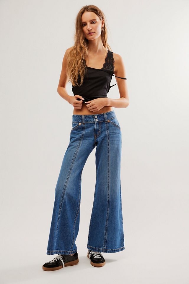 Levis jeans bell clearance bottoms