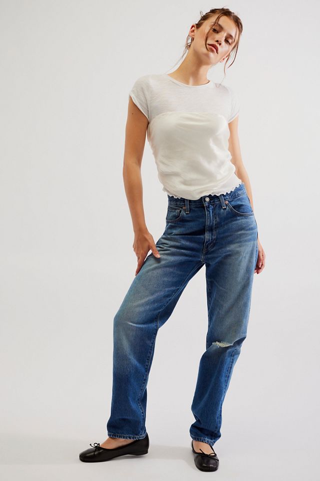 Levi's store column jeans