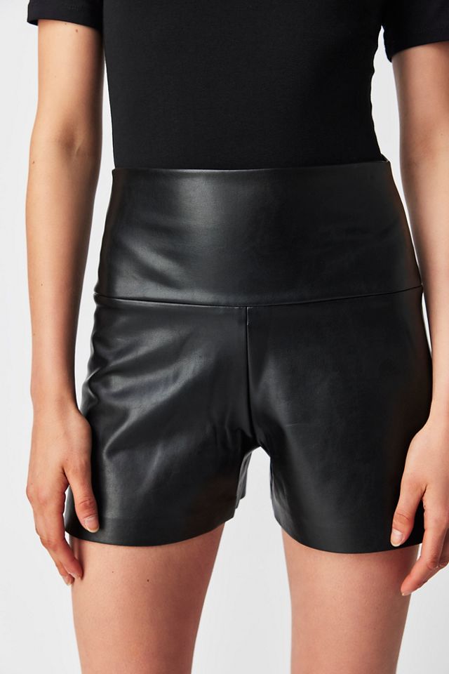 Norma Kamali Straight-Leg Vegan Shorts #2