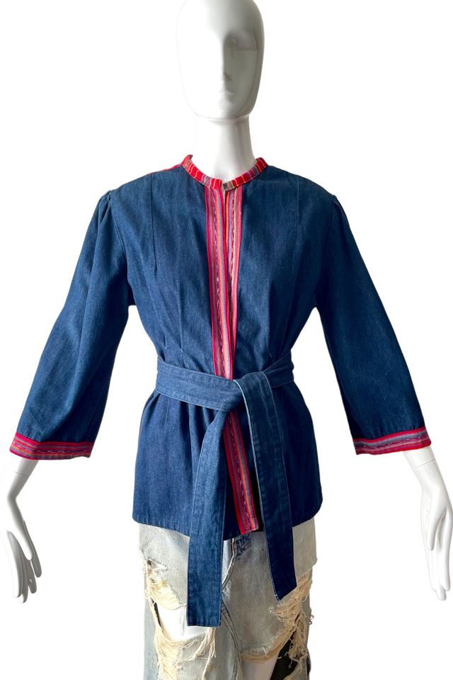 70’s Embellished Denim Wrap Jacket Selected by MARMALADE #1