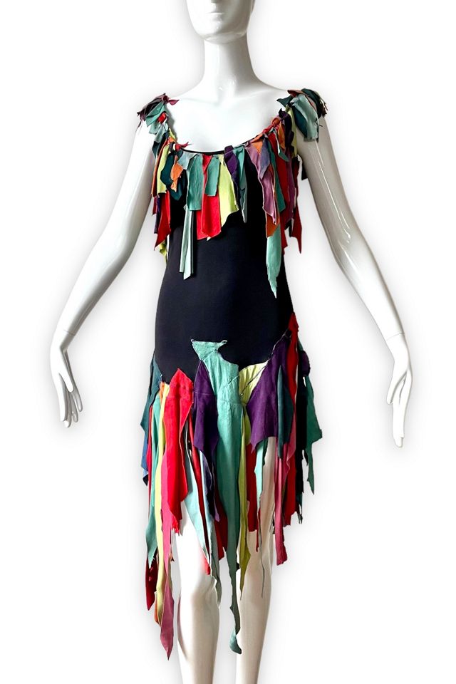 80’s Patched Suede Festival Dress  Selected by MARMALADE #2