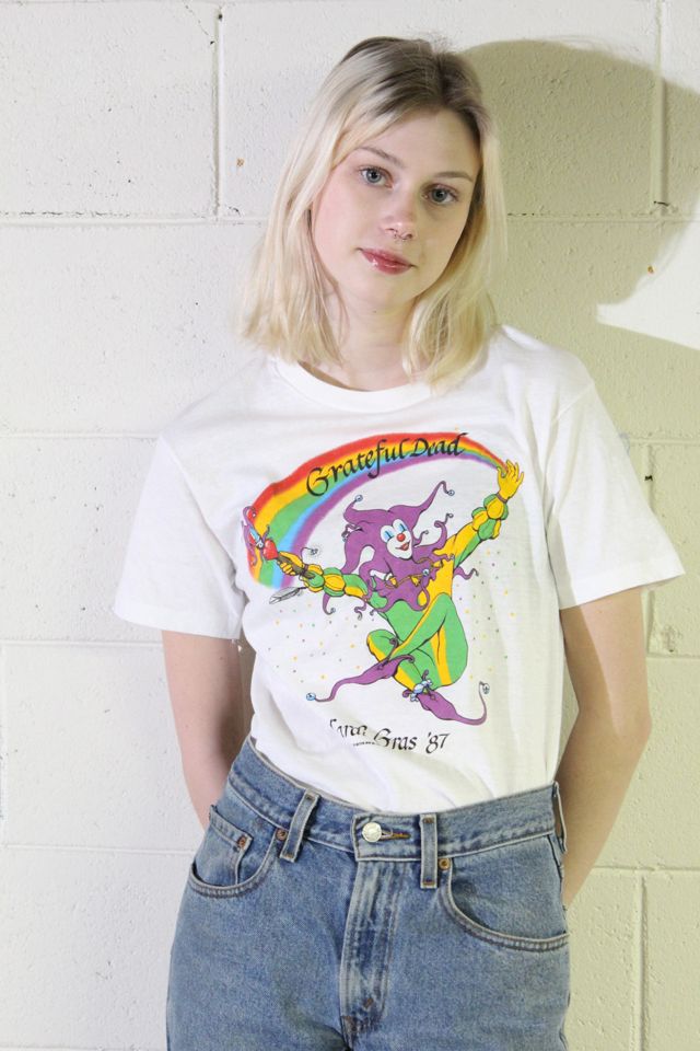 Vintage 1987 Grateful Dead Gras T-Shirt Selected Afterlife Boutique Free