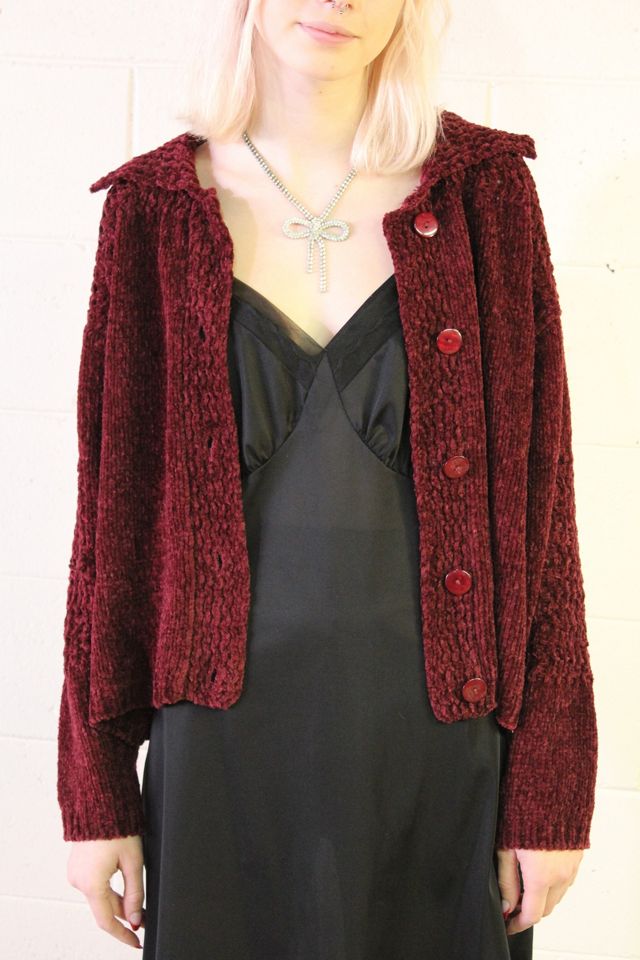 Chenille on sale slouchy cardigan