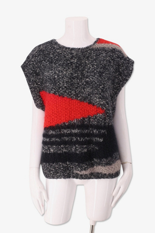 1980s Organically Grown Graphic Knit Sweater Selected By Ritual Vintage