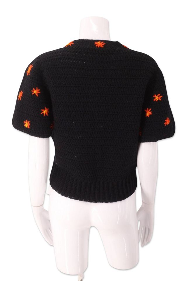 1970s Orange Blossom Tie Sweater Selected By Ritual Vintage #2