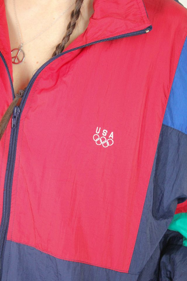 Vintage USA Olympics Packable Windbreaker Jacket Selected By Moons + Junes Vintage #1