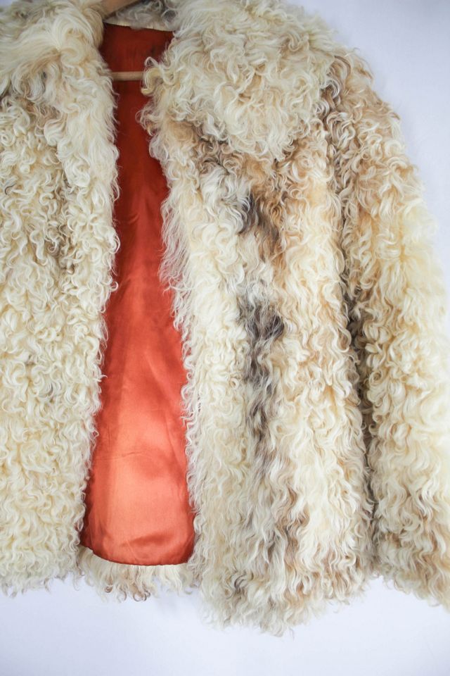 1970s Mongolian Curly Lamb Shearling Fur Coat Selected By Moons + Junes Vintage #1