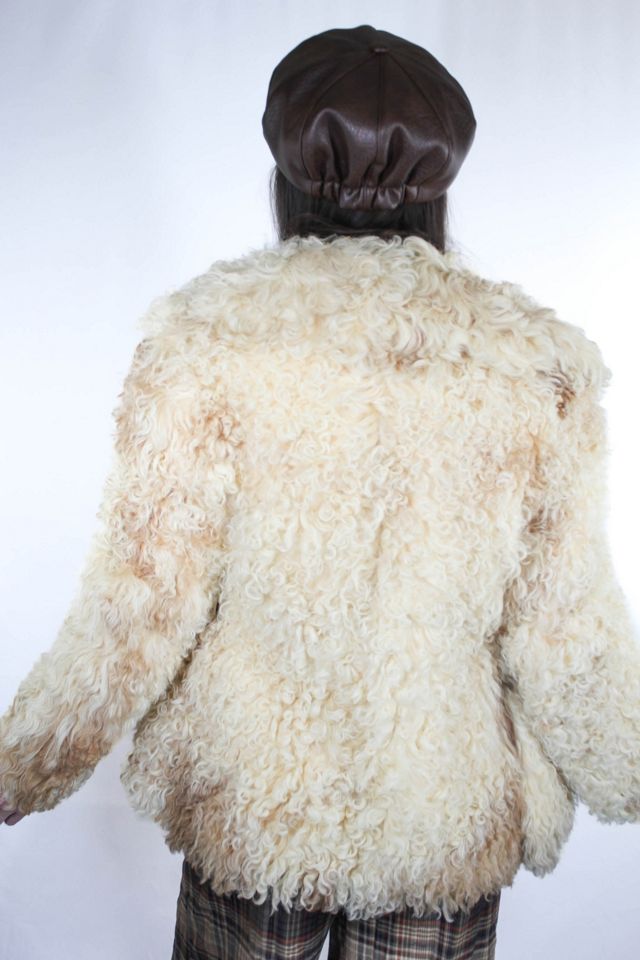 1970s Mongolian Curly Lamb Shearling Fur Coat Selected By Moons + Junes Vintage #2