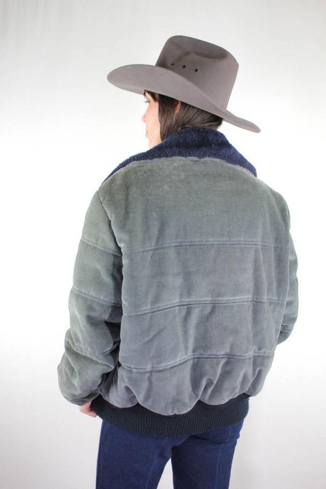 Vintage Yellowstone Velour Quilted Bomber Jacket Selected By Moons + Junes Vintage #2