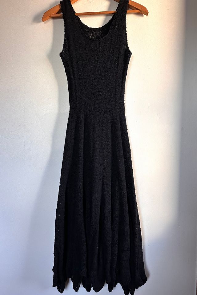 1980s Black Knit Dress Selected by Cherry #1