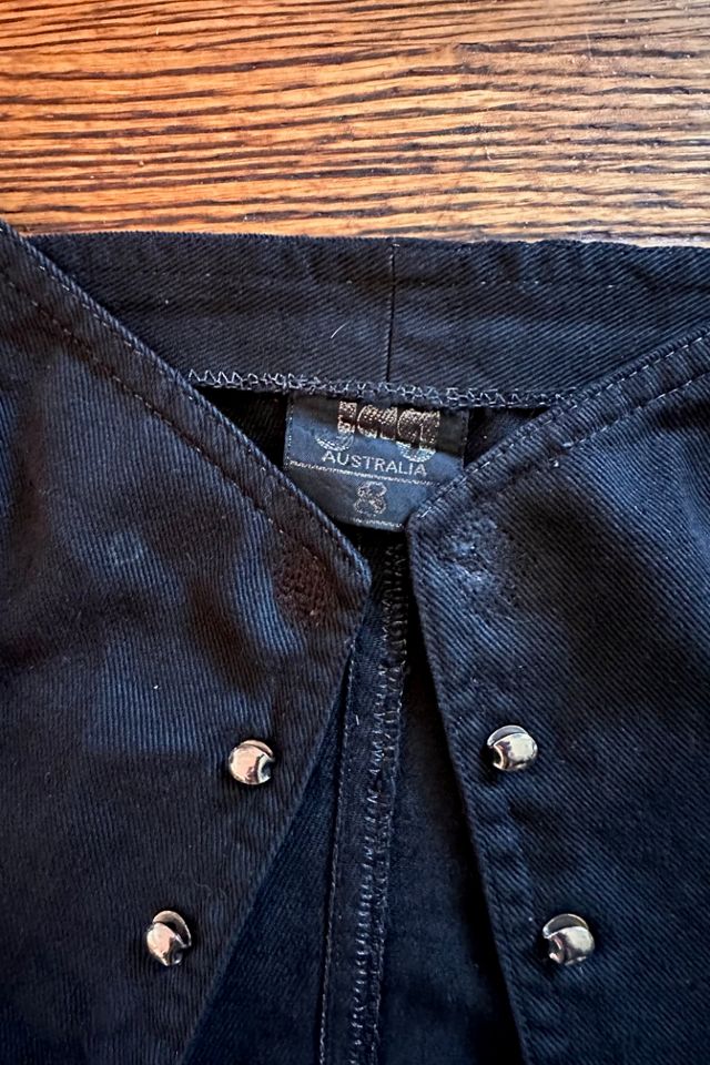 1990s JAG Lace Up Denim Top Selected by Cherry #2