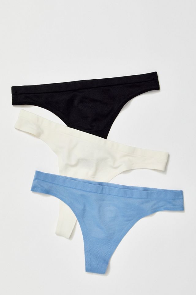 3-Pack Essential Seamless Thongs