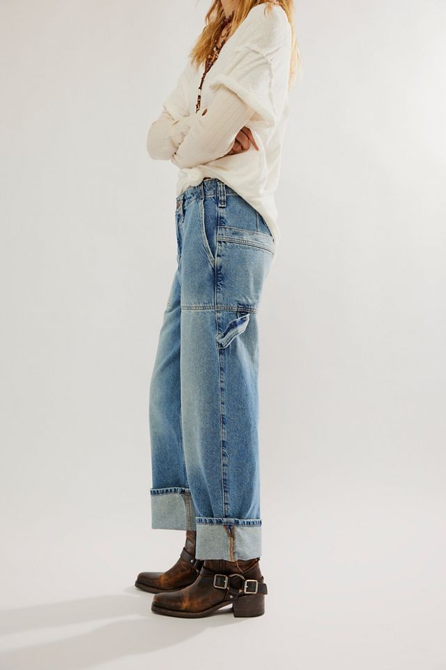 Free People - Major Leagues Mid-Rise Cuffed Jeans – Yes Doll