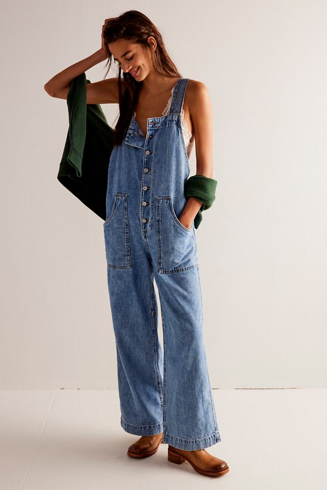 Teddy Fresh on X: Flower Denim Overalls on our site now
