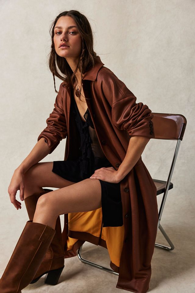 Brown Vegan Sued Vest - Duster Vest - Short Suede Duster - Lulus