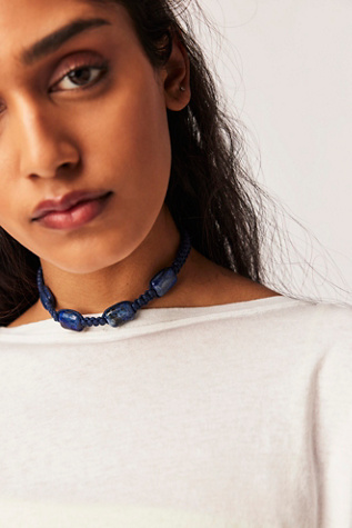 Free People Sweet Carolina Choker In Blue